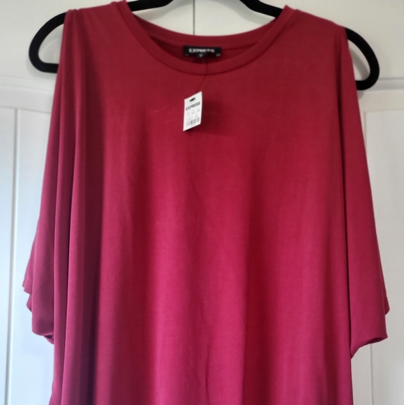 Express red maroon size medium blouse - Picture 2 of 4